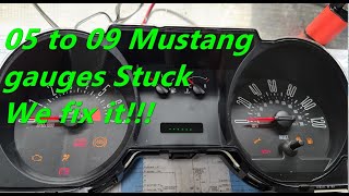 05 to 09 Mustang Gauges not working stuck wrong readings etc We fix it [upl. by Oznerol108]