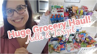 HUGE Grocery Haul  Aldi amp Target  Collab With Home With Casey [upl. by Senecal]