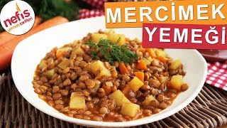 Yeşil Mercimek Yemeği Nasıl Yapılır Çok besleyici çok lezzetli  Nefis Yemek Tarifleri [upl. by Estella]