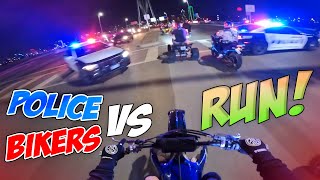 BIKERS VS COPS  Motorcycles chased by Police Compilation 2023 [upl. by Namyac633]