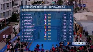 2024 Europe Triathlon Cup Quarteira  Elite Men [upl. by Dreher]