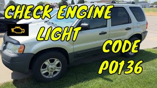 2003 Escape 3OL V6 P0136 Code 02 Sensor [upl. by Oileve]