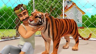 The Thankful Tiger Kathe  Kannada Stories for Children  Infobells [upl. by Rasla775]