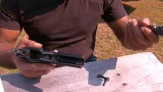 How To Take Apart A 9MM Handgun [upl. by Atinas593]