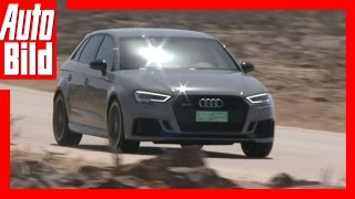 Audi RS 3 Sportback 2017  Mit 400 Pferden durch die Wüste [upl. by Odnala942]