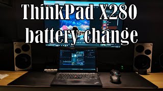 ThinkPad X280 battery change [upl. by Llenehs]