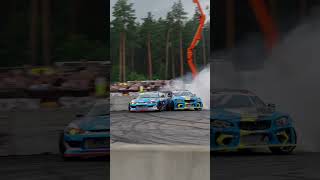 Kevin Pesur x James Deane crash  Drift King Of Riga 2024  Drift Masters Round 4 [upl. by Esirec]