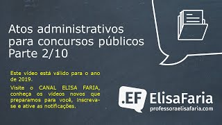 ATOS ADMINISTRATIVOS COM A PROFESSORA ELISA FARIA 210 [upl. by Kieran]