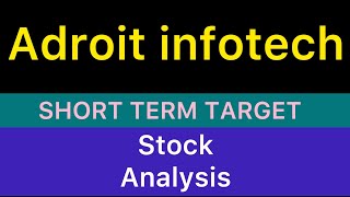 ADROIT INFOTECH LTD STOCK TARGET ANALYSIS 🎾 ADROIT INFOTECH SHARE NEWS CRASH STOCK 22112024 [upl. by Funch21]