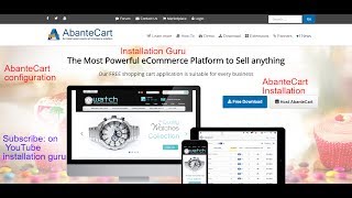 How to install AbanteCart and Configure Front end amp Backend Overview [upl. by Philipps]