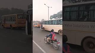 Tata ACGL Agile Staff Contract bus of Girikand Travels tatabus youtubeshorts trending [upl. by Ardnuasac24]