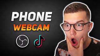 Use ANY Phone as Webcam in OBS or TikTok Live Studio SUPER EASY [upl. by Cowan389]