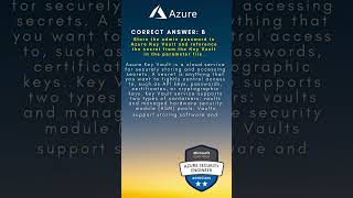 AZ500 Microsoft Azure Security Engineer Associate Sample Exam Question shorts [upl. by Croft]