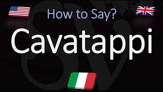 How to Pronounce Cavatappi Pasta CORRECTLY Italian Pronunciation [upl. by Secnirp]