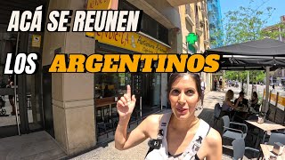 ACÁ se REUNEN LOS ARGENTINOS en BARCELONA 🇪🇦 [upl. by Ataeb]