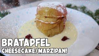 Das BESTE WEIHNACHTS Dessert Bratapfel mit CheesecakeMarzipan Füllung  Einfaches Rezept [upl. by Entirb280]