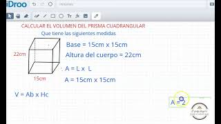 ¿Como calcular el volumen de un prisma cuadrangular [upl. by Ecirehc]