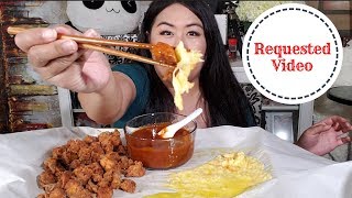 Super Spicy Tteokbokki I Popcorn Chicken I Raclette Melted Cheese Mukbang [upl. by Nagek]