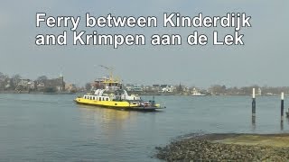 Ferry between Kinderdijk and Krimpen aan den Lek [upl. by Eelibuj999]