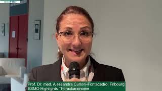 ESMO23  Prof Dr med Alessandra CurioniFontecedro Statement Highlights Lungenkrebs [upl. by Werd]