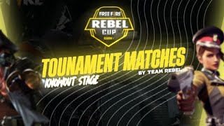 CS TOURNAMENT BY TEAM REBEL  knowout matches LVE🛑 [upl. by Janine]