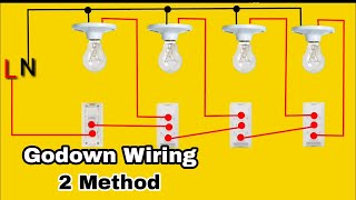 Godown Wiring Connection  Godown Wiring Connection Diagram  Godown Wiring  Its Electrical [upl. by Ahsaela]