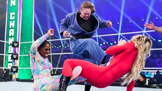 FULL MATCH  Charlotte Flair amp Sonya Deville vs Naomi amp Ronda Rousey Elimination Chamber 2022 [upl. by Letha713]