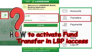 Activate LBP iaccess Fund Transfer Online [upl. by Nadabus]