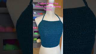 Cute Crochet Halter Top Perfect for Beginners [upl. by Kariv]