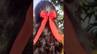 How to make bow hairbandribbon hairbandyoutubefeed trending shorts viewsviralshortssubscribe [upl. by Denna]