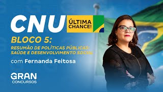 Concurso Nacional Unificado CNU  Bloco 5 Resumão de Políticas Públicas Desenvolvimento Social [upl. by Sindee833]