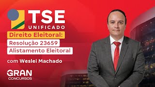 TSE UNIFICADO  DIREITO ELEITORAL Resolução 23659  Alistamento Eleitoral [upl. by Anailuy203]