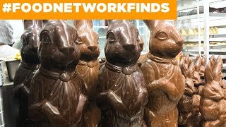 How Giant Chocolate Bunnies Are Made  The Best Restaurants in America  Food Network [upl. by Bergstein859]