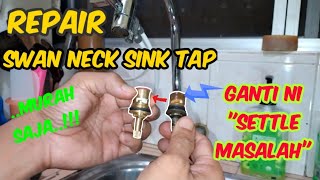 Repair Swan Neck Sink Tap  So Cheap [upl. by Amelina]