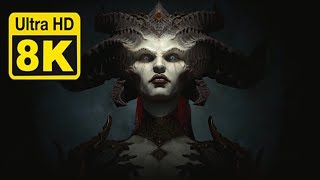 Diablo IV Official Gameplay Trailer 8k 60 fps Upscale with Machine Learning AI [upl. by Allimak351]