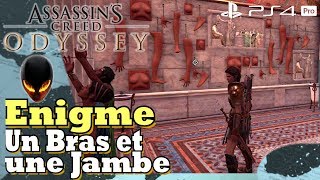 ASSASSINS CREED ODYSSEY Ostracon à Énigme  Un Bras et une Jambe  Localisation [upl. by Nyleaj]