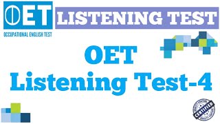 oet listening testfour [upl. by Jaddan831]