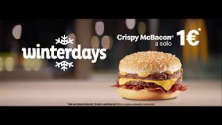 McDonalds Winterdays  Crispy McBacon a 1€ [upl. by Lidstone]