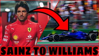 BREAKING NEWS Carlos Sainz will join Williams on a multiyear deal in 2025 [upl. by Vastha43]