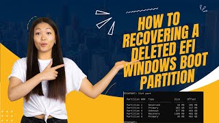 How To Recovering A DELETED EFI Windows Boot Partition In Windows 1110 [upl. by Nnor463]