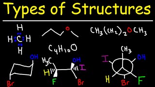 Bond Line Formulas Lewis Structures Kekule amp Condensed Structures Molecular Representations [upl. by Taryn]