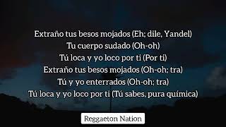 Extraño  Wisin amp Yandel Letra [upl. by Nohsav]