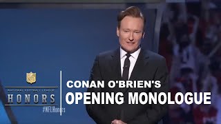 Conan OBriens Opening Monologue from the 2016 NFL Honors [upl. by Hanas306]