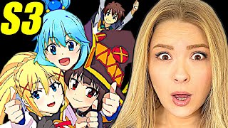 Parents React To KONOSUBA Season 3 For The First Time [upl. by Elbon]