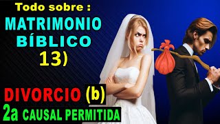 DIVORCIO b  2a Causa PERMITIDA por DIOS  TODO SOBRE MATRIMONIO 13 [upl. by Aikit]