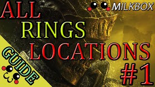 Dark Souls 3  All Rings Locations Guide  Part 1 [upl. by Inalial197]