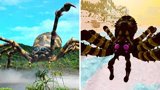 Melhores Cenas Filme KUMONGA Real VS Kumonga Kaiju Universe  Roblox [upl. by Cusick137]