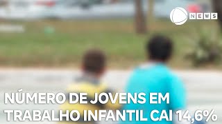 Número de jovens em trabalho infantil cai 146 no Brasil [upl. by Bord]