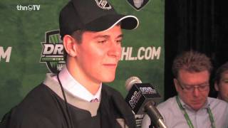 Winnipeg Jets draft pick Mark Scheifele talks to the media [upl. by Newel]