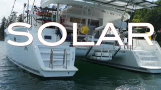 Solar installation on a Lagoon Catamaran Ep 17 Sailing to Mexico soon Off the Starboard Hull [upl. by Pazia788]